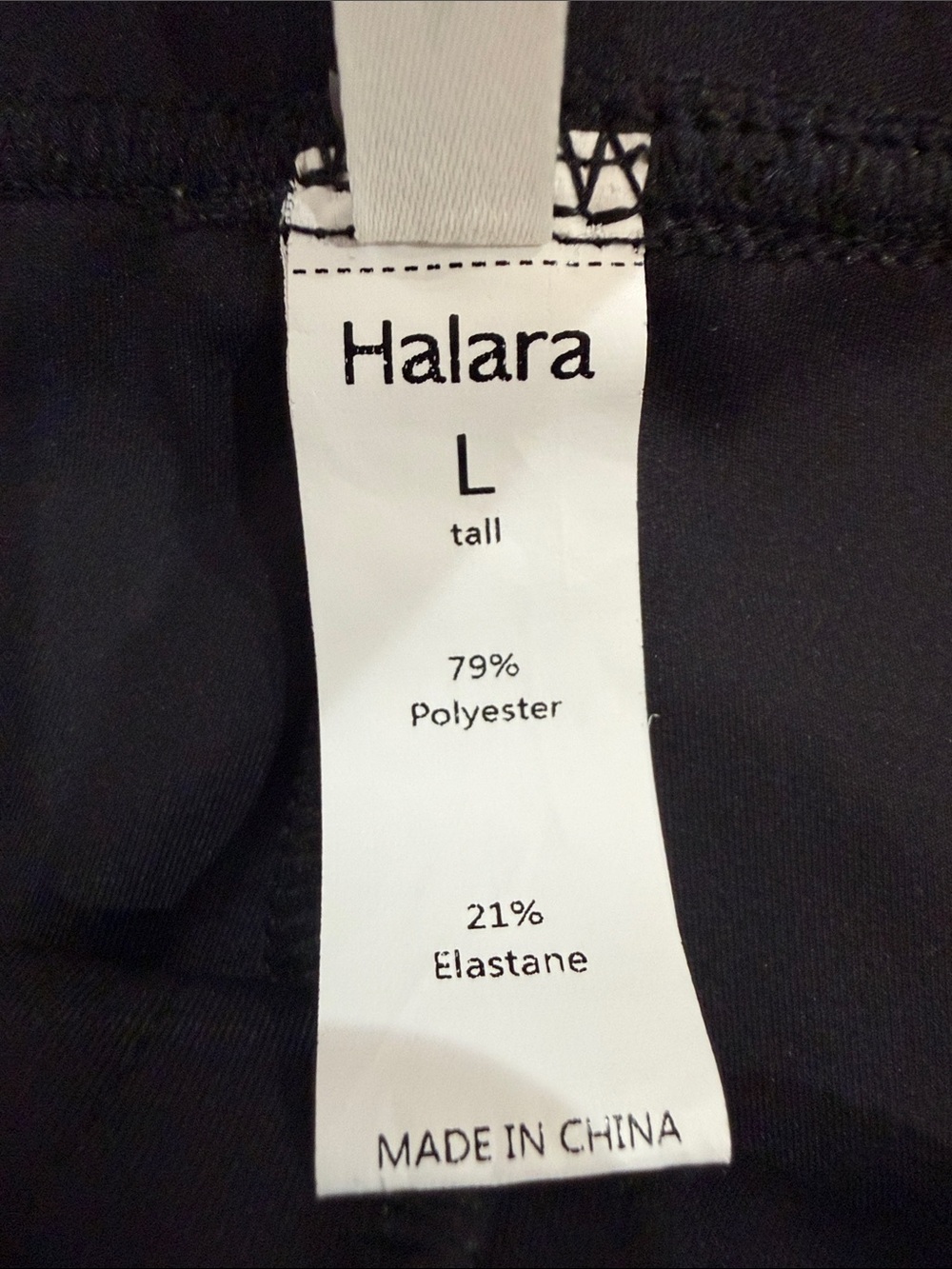 Halara Black Wide Leg Casual Pants Large Tall High Waisted Button Detail Comfort - Picture 8 of 13